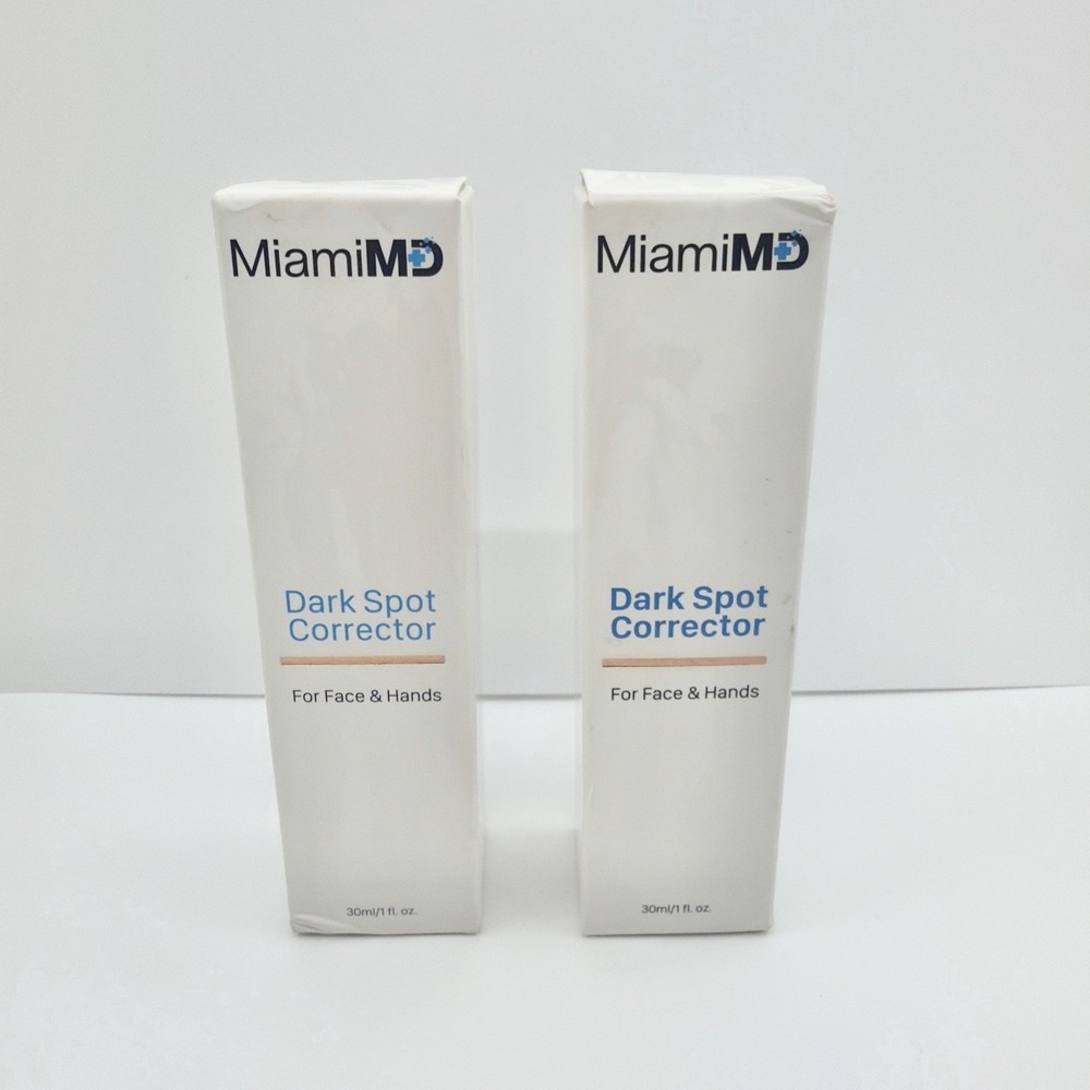 MiamiMD Miami MD 2 PACK Dark Spot Corrector for Face & Hands 1 oz / 30 mL NEW